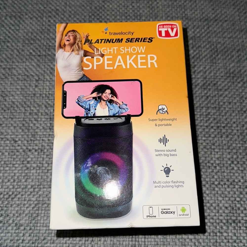 Brand new, As seen on tv, light show speaker